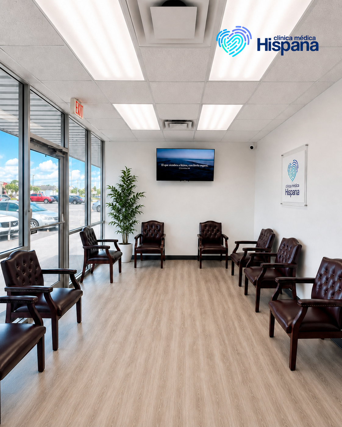 Sala de espera de Clínica Médica Hispana Plano en Plano